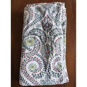 World Market Margherita Multicolor Floral Shower Curtain 100% Cotton 72"x 72"